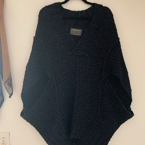 Vintage Allsaints Black Pancho